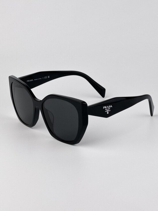 Prada PR19ZSF 1AB5S0 Women’s Cat Eye Sunglasses – Black / Dark Grey main image 11